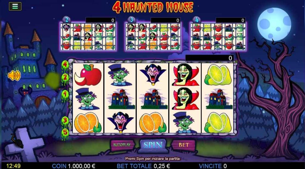 4 haunted house slot