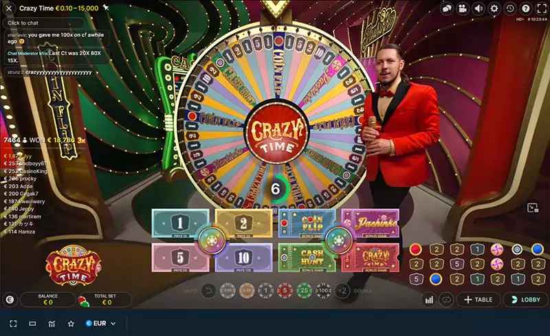 crazy time slot